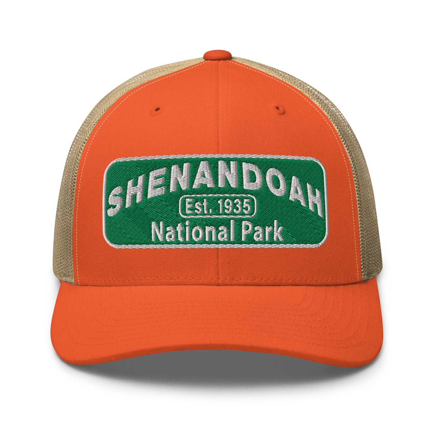 Shenandoah National Park Hat 6606 Orange Front