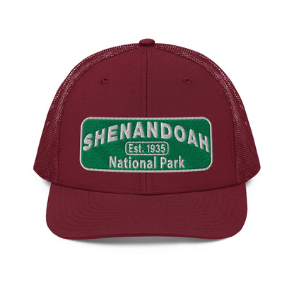 Shenandoah National Park Hat 112 Cranberry Front