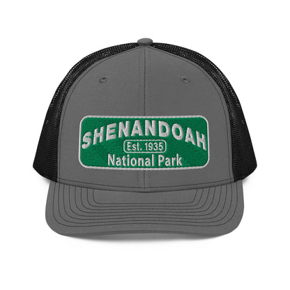 Shenandoah National Park Hat 112 Charcoal/Black Front