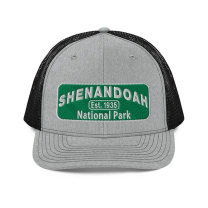 Shenandoah National Park Hat 112 Heather/Black Front
