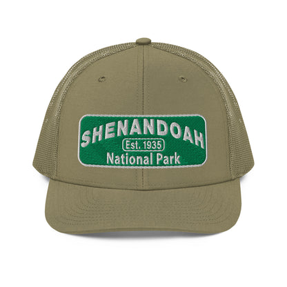 Shenandoah National Park Hat 112 Loden Front