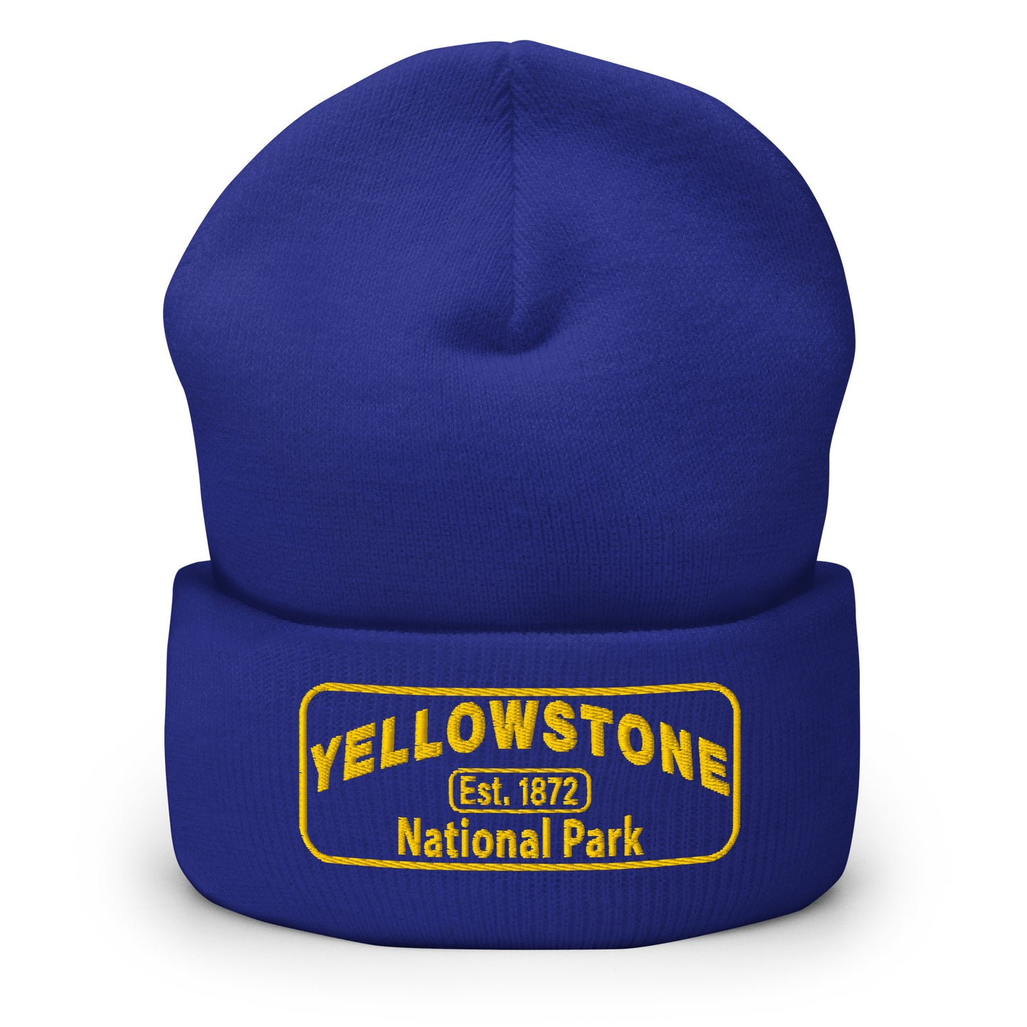Yellowstone National Park Beanie - Yupoong 1501KC Beanie - Color: Royal