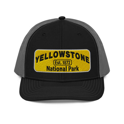 Yellowstone National Park Hat 112 Black/Grey Front