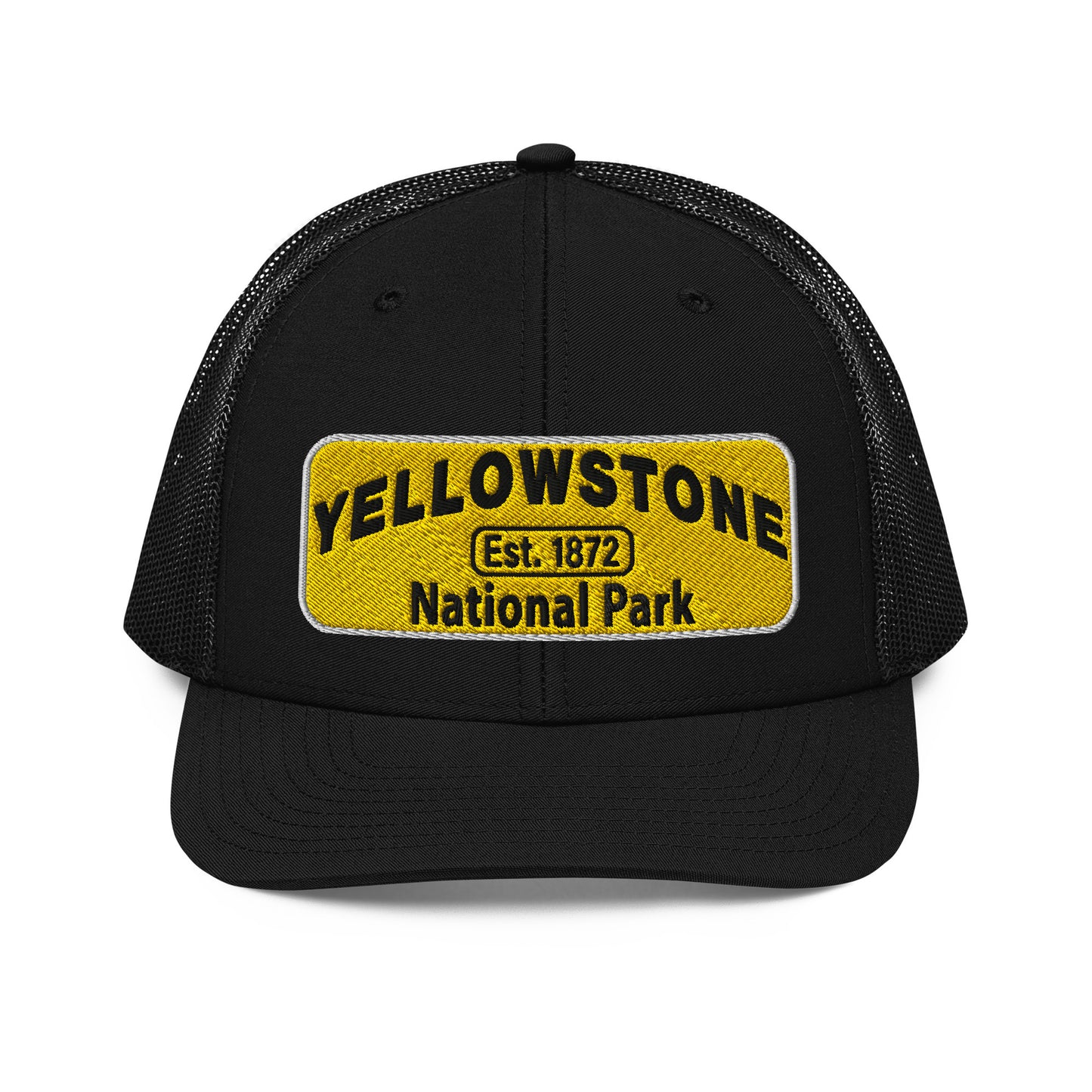 Yellowstone National Park Hat 112 Black Front