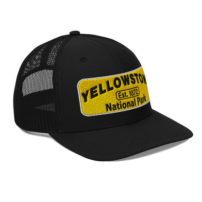 Yellowstone National Park Hat 112 Black Side