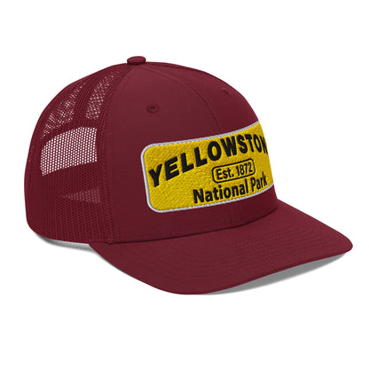 Yellowstone National Park Hat 112 Cranberry Side
