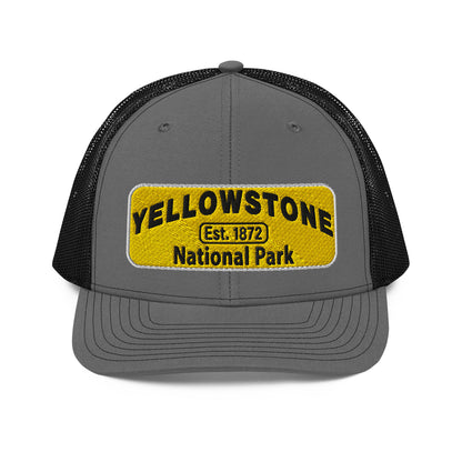 Yellowstone National Park Hat 112 Grey/Black Front
