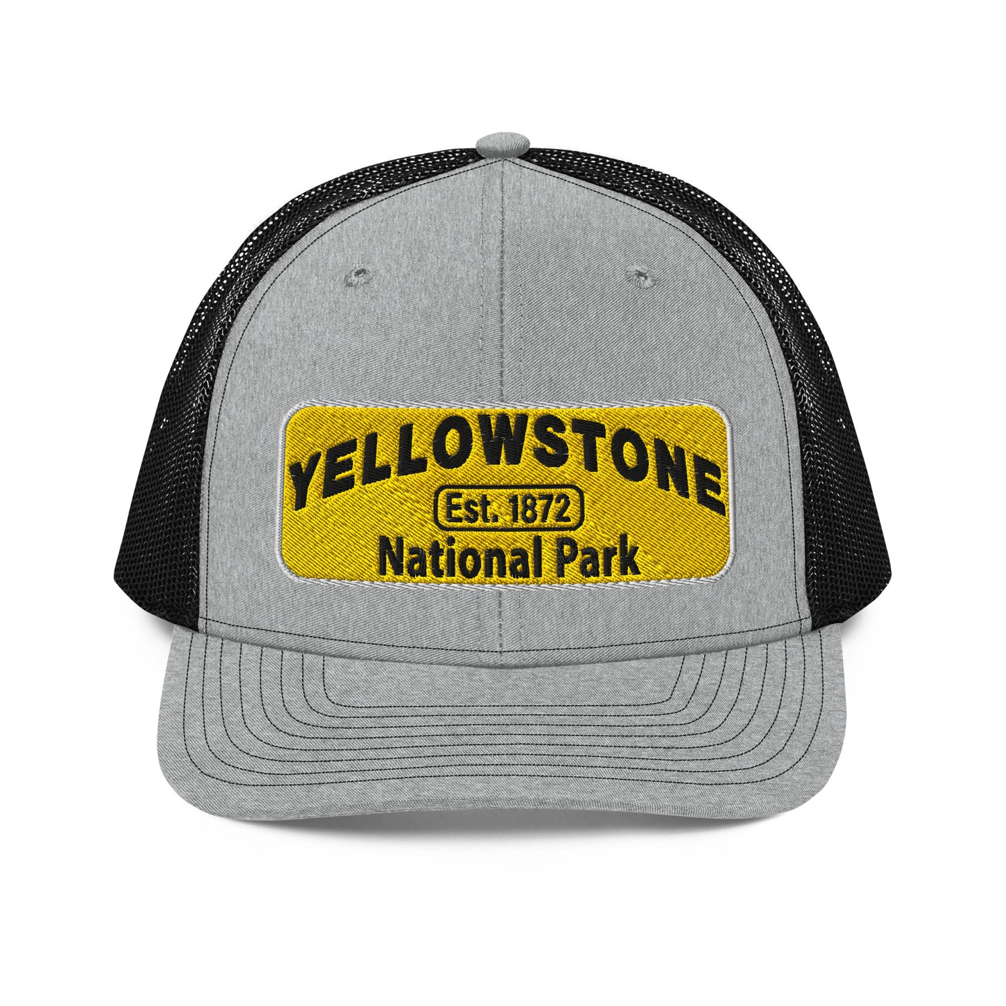 Yellowstone National Park Hat 112 Charcoal/Black Front