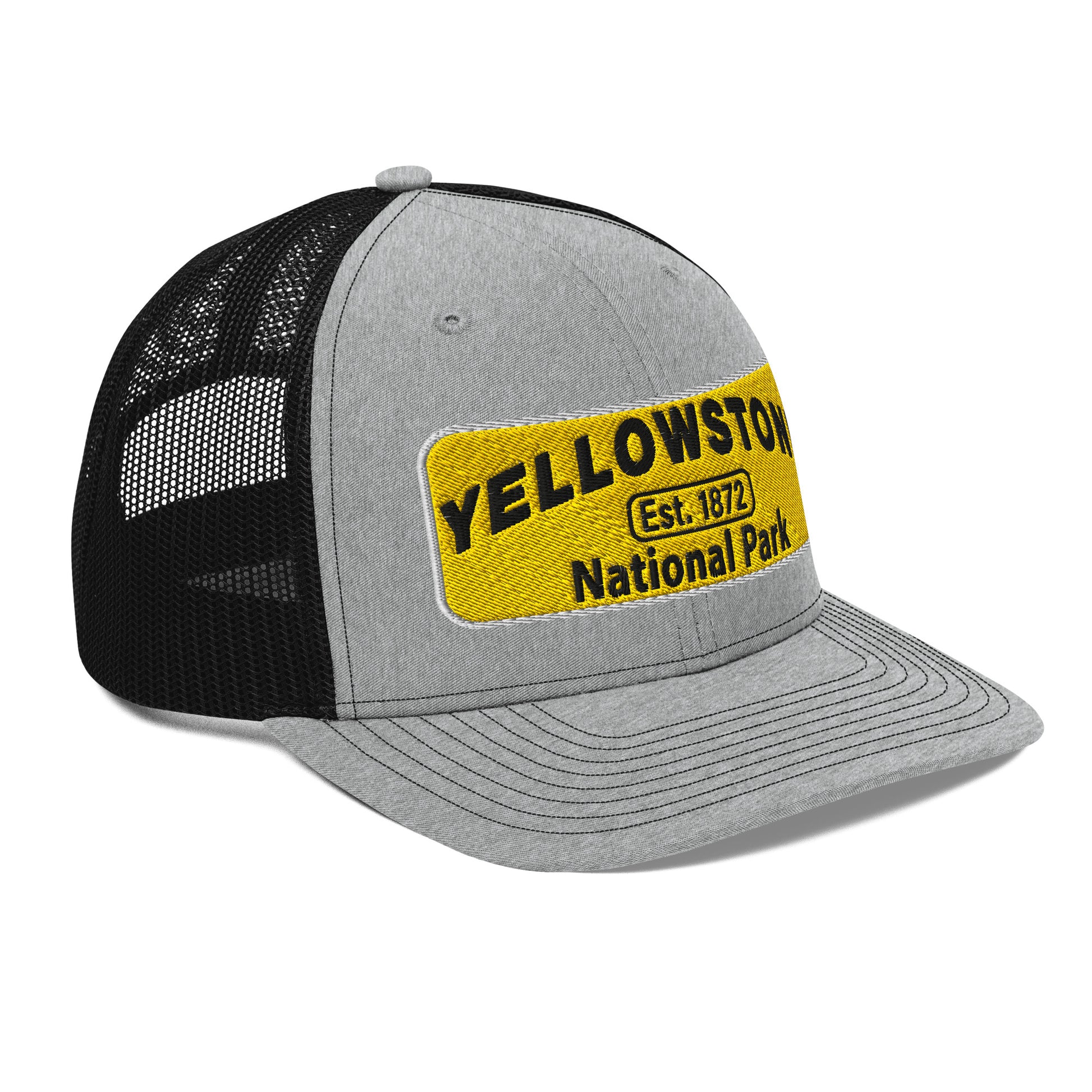 Yellowstone National Park Hat 112 Charcoal/Black Side