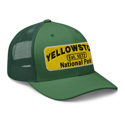 Yellowstone National Park Hat 112 Evergreen Side