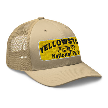 Yellowstone National Park Hat 112 Khaki Side