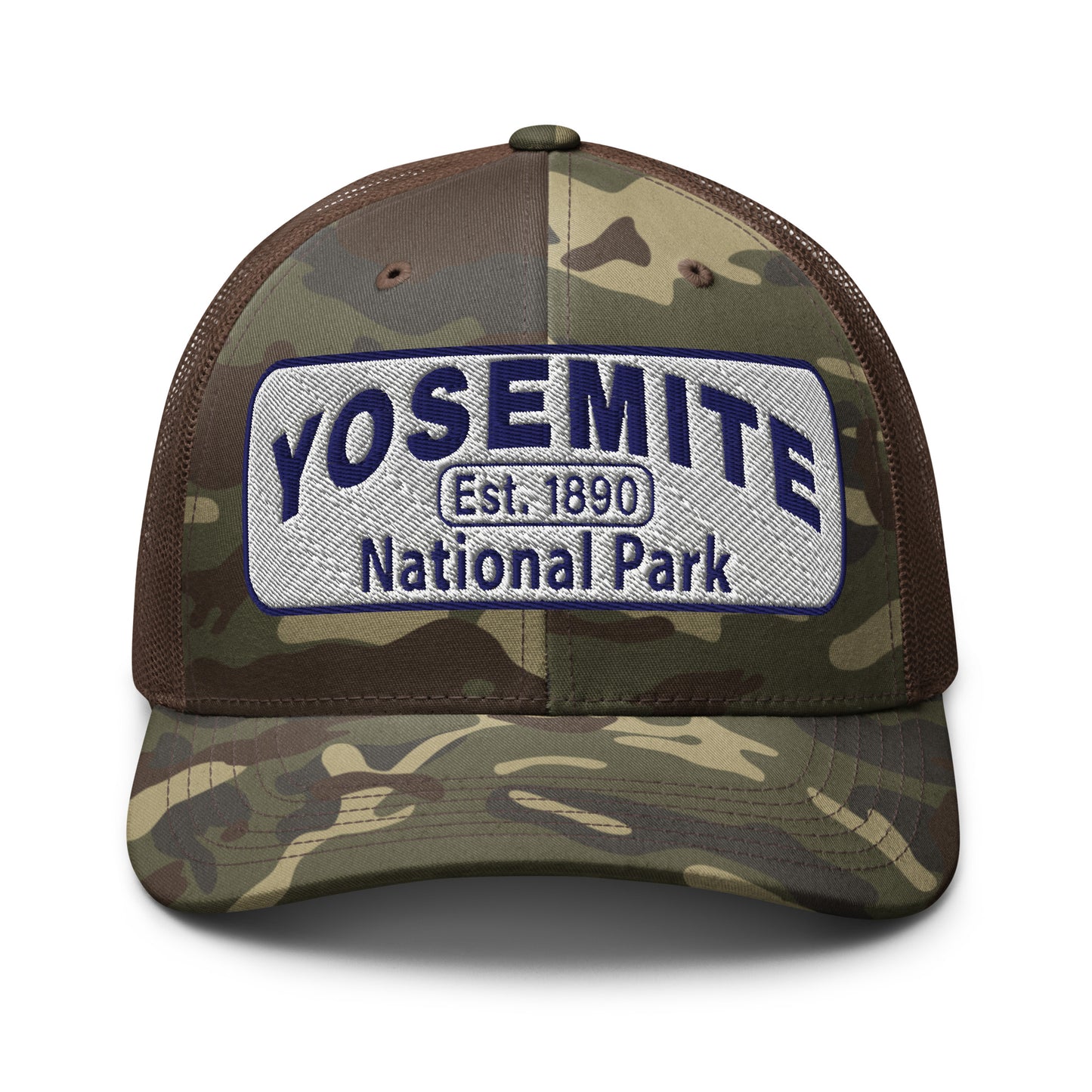 Yosemite National Park Camo Hat - Otto 105-1247 - Brown/Camo - Front View
