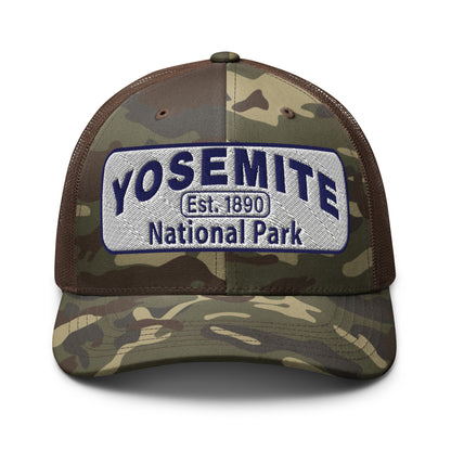 Yosemite National Park Camo Hat - Otto 105-1247 - Brown/Camo - Front View