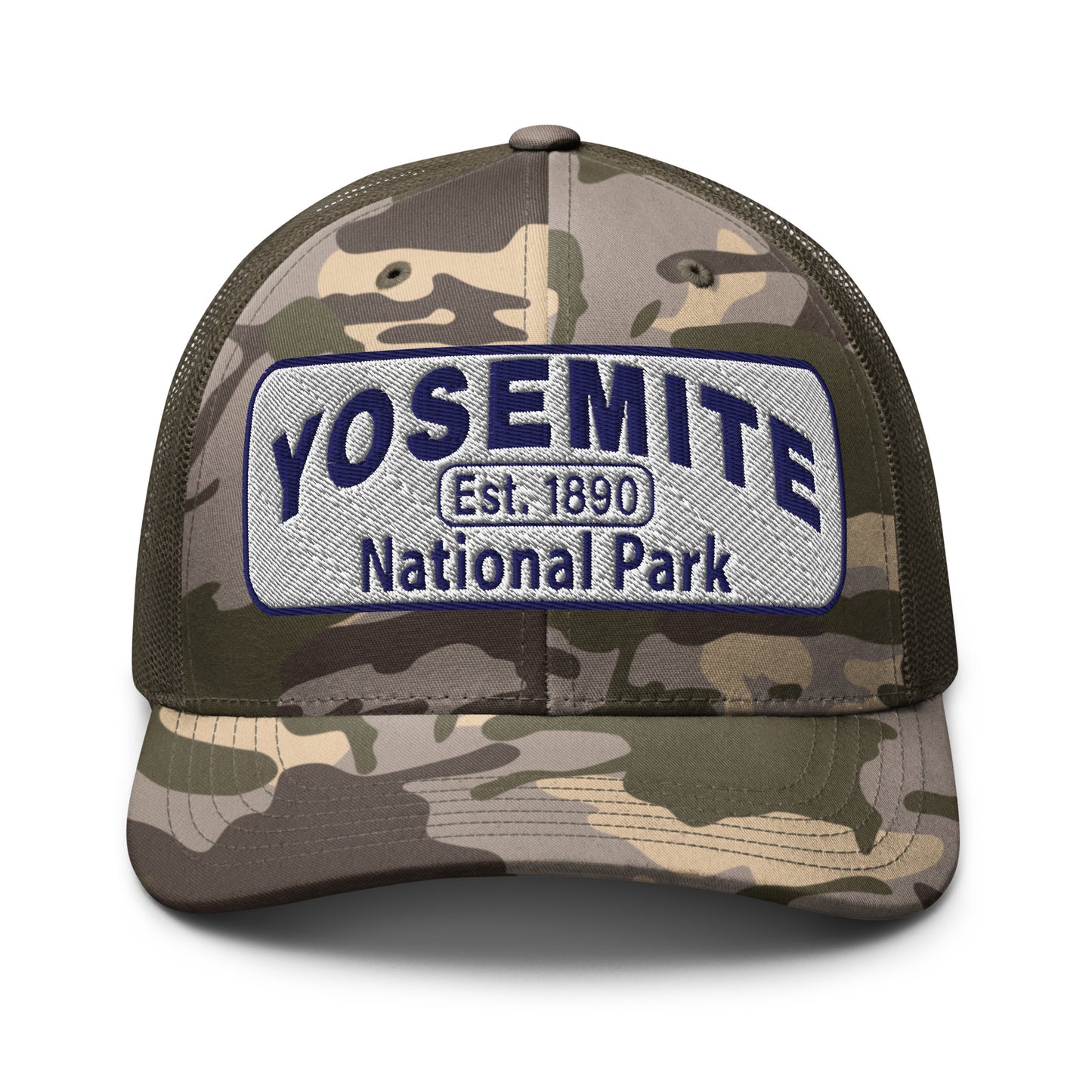 Yosemite National Park Camo Hat - Otto 105-1247 - Olive/Camo - Side View