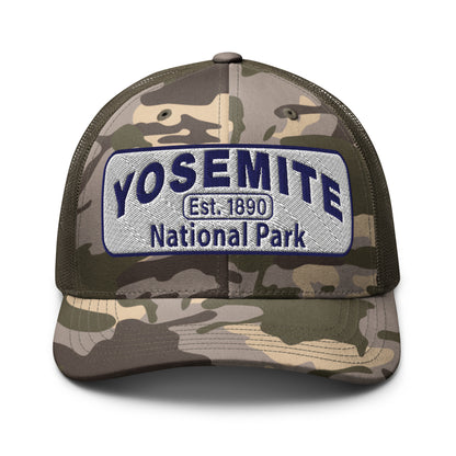 Yosemite National Park Camo Hat - Otto 105-1247 - Olive/Camo - Side View