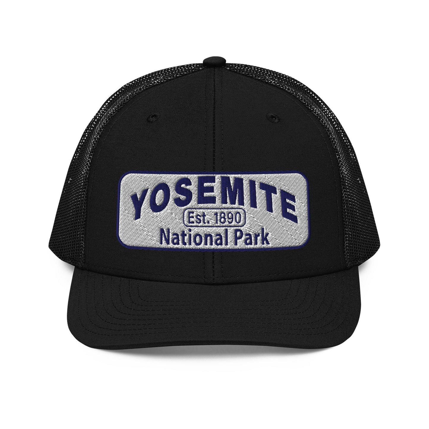 Yosemite National Park Hat - RIchardson 112 - Black- Front View