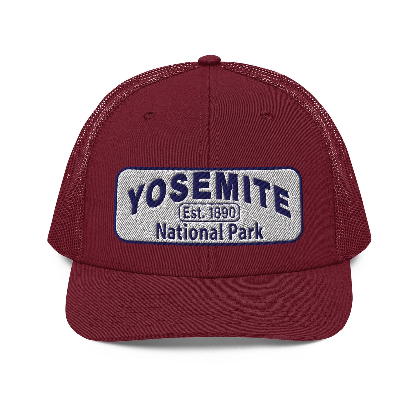 Yosemite National Park Hat - RIchardson 112 - Cardinal - Front View
