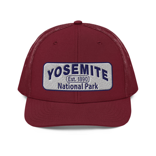 Yosemite National Park Hat - RIchardson 112 - Cardinal - Front View