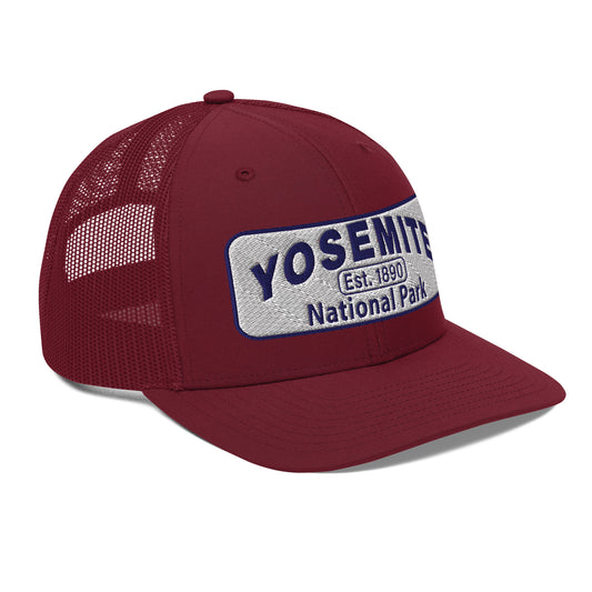 Yosemite National Park Hat - RIchardson 112 - Cardinal - Side View