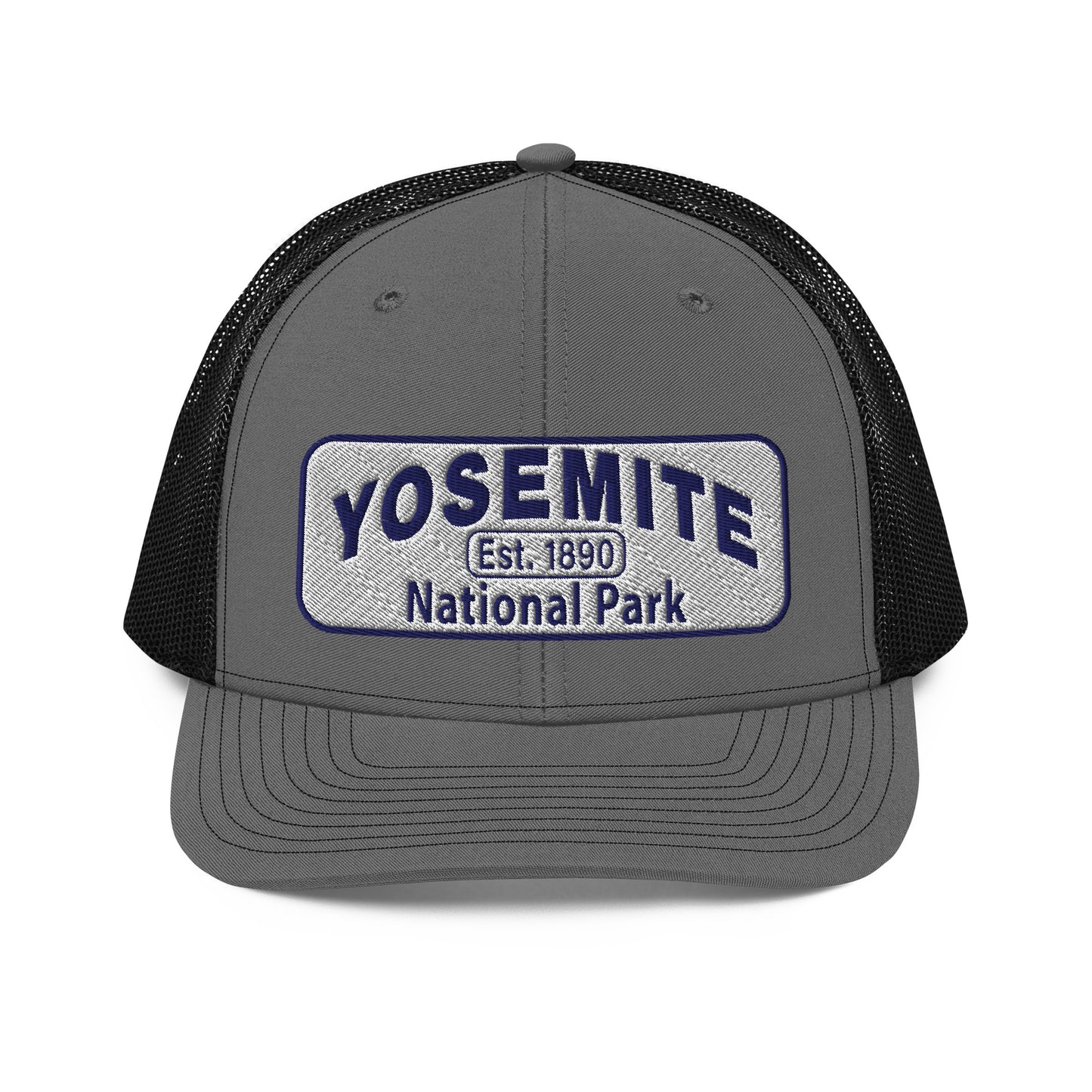 Yosemite National Park Hat - RIchardson 112 - Charcoal/Black - Front View