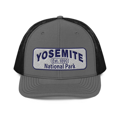Yosemite National Park Hat - RIchardson 112 - Charcoal/Black - Front View