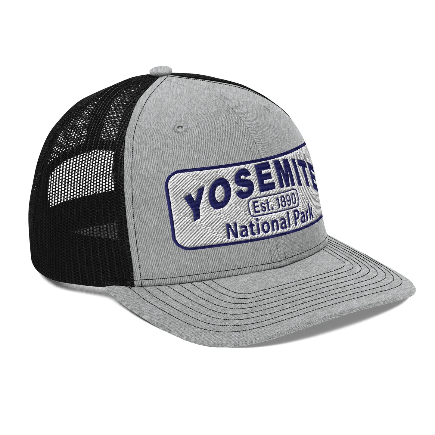Yosemite National Park Hat - RIchardson 112 - Heather Gray/Black - Side View