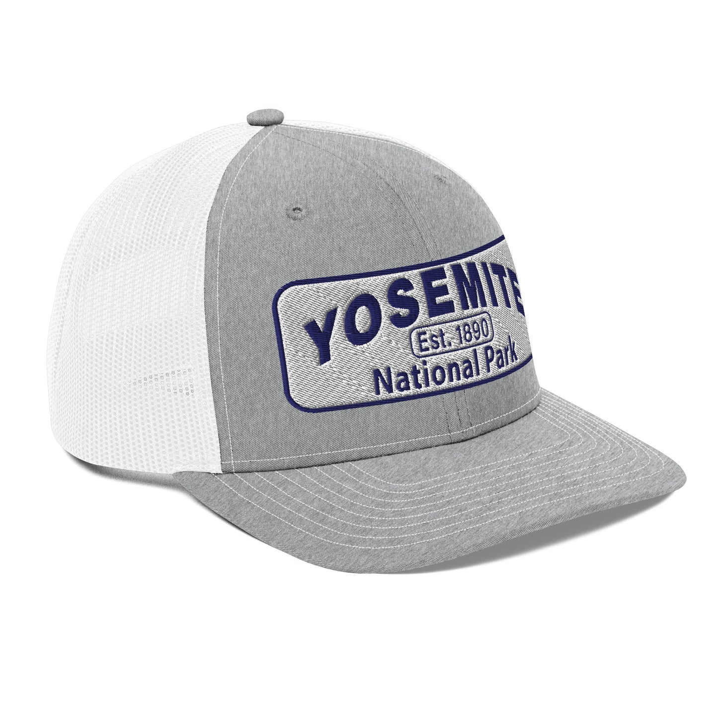 Yosemite National Park Hat - RIchardson 112 - Heather Gray/White - Side View